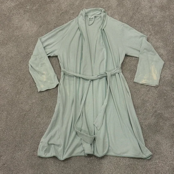 LAKE Pima Robe in Classic Green size large - Picture 3 of 9